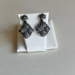 Judith Jack marcasite drop earrings